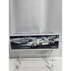 Hess Gasoline Truck Transporter w/ Helicopter 2006 Real Head & Tail Lights